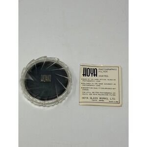 Hoya PL 49mm Lens Filter Linear-Polarizer vintage W Case S6